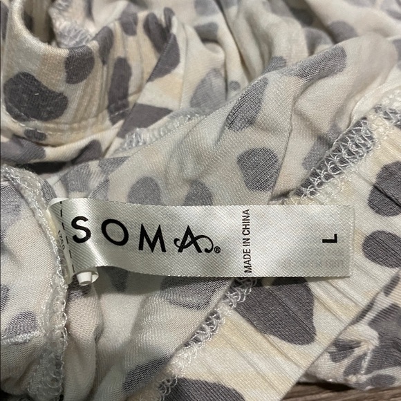 Soma Super Soft 2-Pc Pajama Top & Pants set size L - Picture 10 of 13